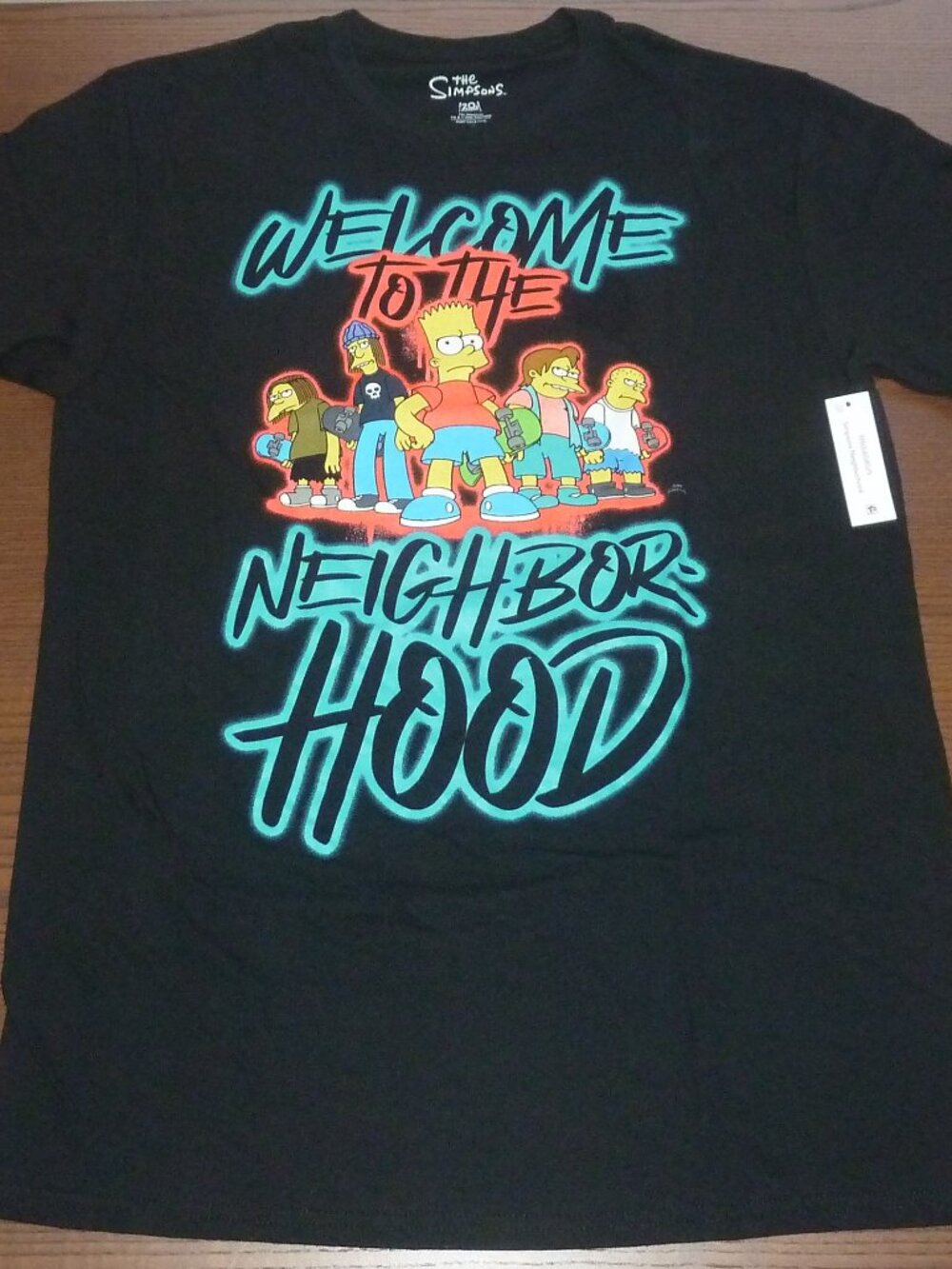 The Simpsons Welcome to the Neighborhood T-Shirt Size Medium